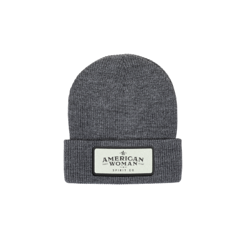 American Woman Beanie Dark Gray Hat